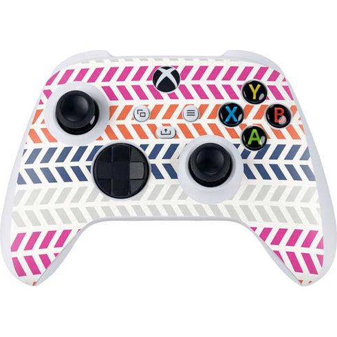 Striped Chevron Xbox Series S Controller Skin