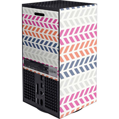 Striped Chevron Xbox Series X Console Skin