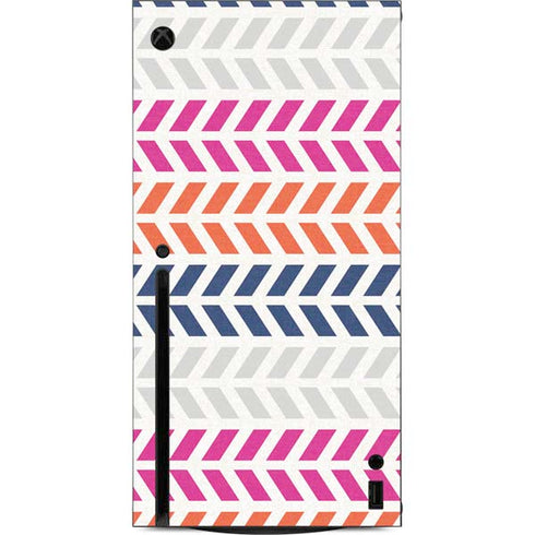 Striped Chevron Xbox Series X Console Skin