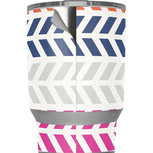 Striped Chevron Yeti 20oz Tumbler Skin