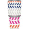 Striped Chevron Yeti 30oz Rambler Tumbler Skin