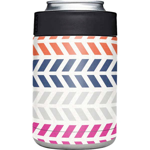 Striped Chevron Yeti Colster Can Insulator Skin