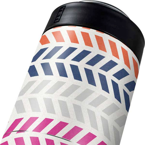 Striped Chevron Yeti Colster Can Insulator Skin