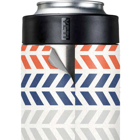 Striped Chevron Yeti Colster Can Insulator Skin