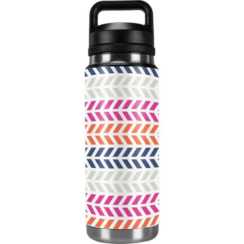 Striped Chevron YETI Rambler 26oz Bottle Skin