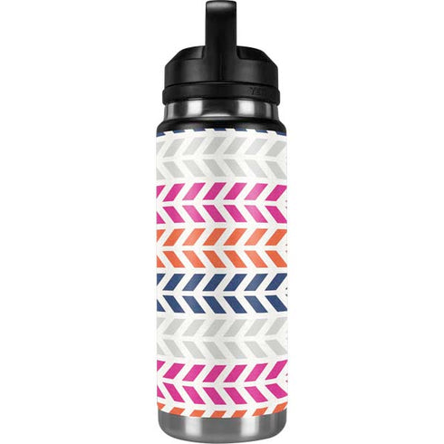 Striped Chevron YETI Rambler 26oz Bottle Skin