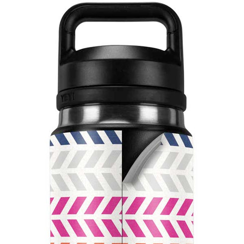 Striped Chevron YETI Rambler 26oz Bottle Skin