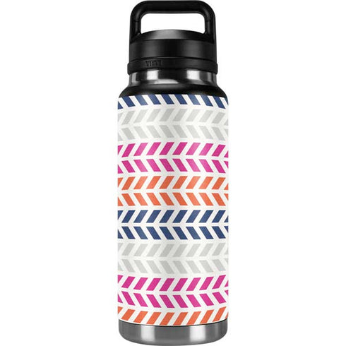 Striped Chevron YETI Rambler 36oz Bottle Skin