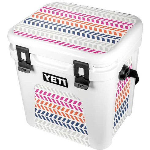 Striped Chevron YETI Roadie 24 Hard Cooler Skin