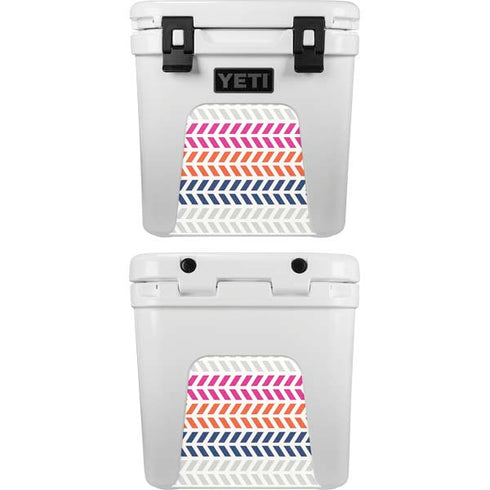 Striped Chevron YETI Roadie 24 Hard Cooler Skin