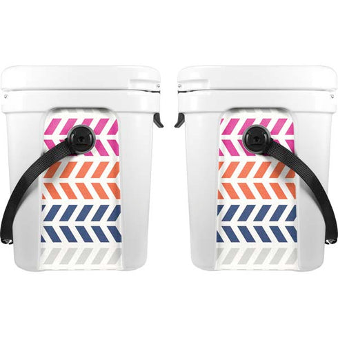 Striped Chevron YETI Roadie 24 Hard Cooler Skin
