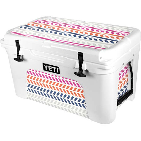 Striped Chevron YETI Tundra 45 Hard Cooler Skin