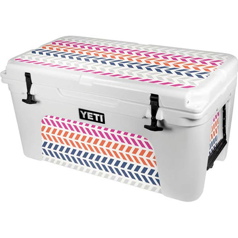 Striped Chevron YETI Tundra 65 Hard Cooler Skin