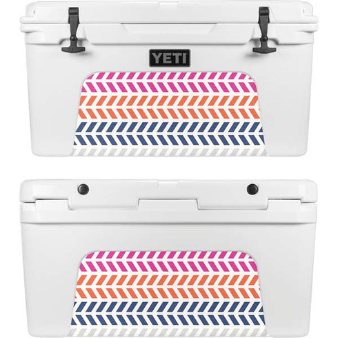 Striped Chevron YETI Tundra 65 Hard Cooler Skin