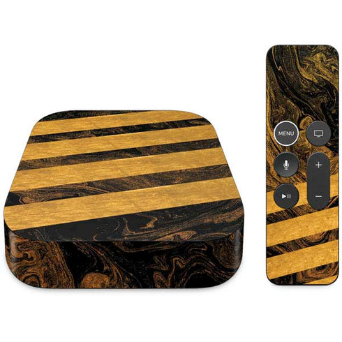 Striped Marble Apple TV Skin