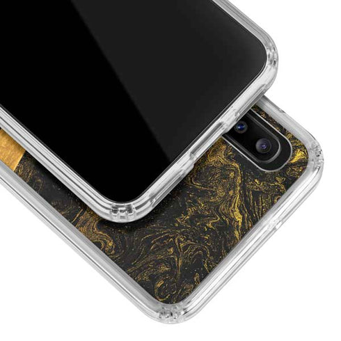 Striped Marble Galaxy A30 Clear Case