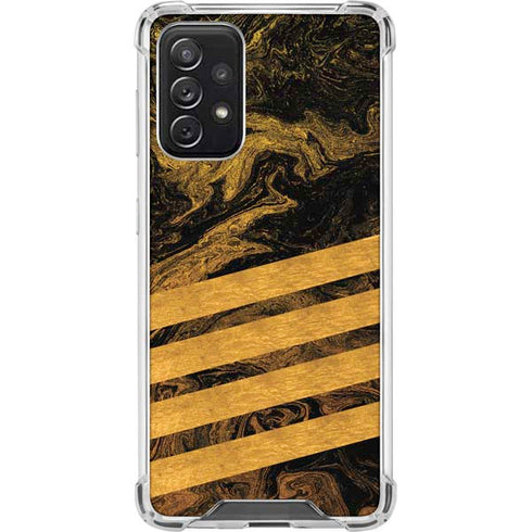 Striped Marble Galaxy A72 5G Clear Case