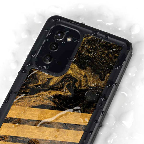 Striped Marble Galaxy Note20 5G Waterproof Case