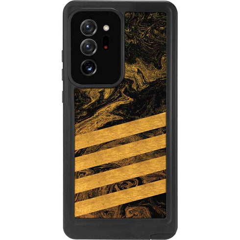 Striped Marble Galaxy Note20 Ultra 5G Waterproof Case