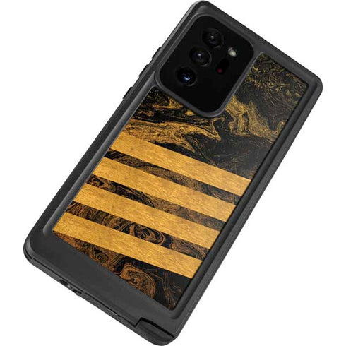 Striped Marble Galaxy Note20 Ultra 5G Waterproof Case