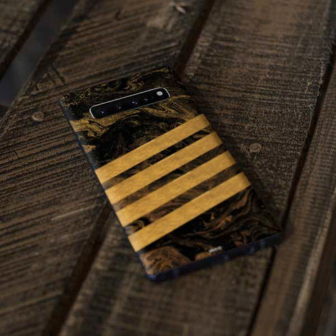 Striped Marble Galaxy S10 Skin
