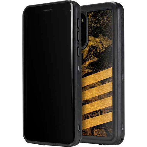 Striped Marble Galaxy S20 Plus Waterproof Case