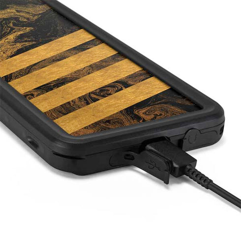 Striped Marble Galaxy S20 Plus Waterproof Case