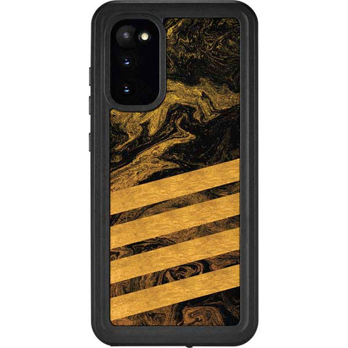Striped Marble Galaxy S20 Waterproof Case