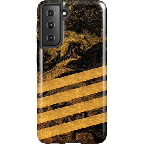 Striped Marble Galaxy S21 5G Pro Case