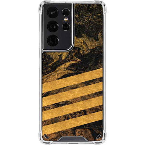 Striped Marble Galaxy S21 Ultra 5G Clear Case