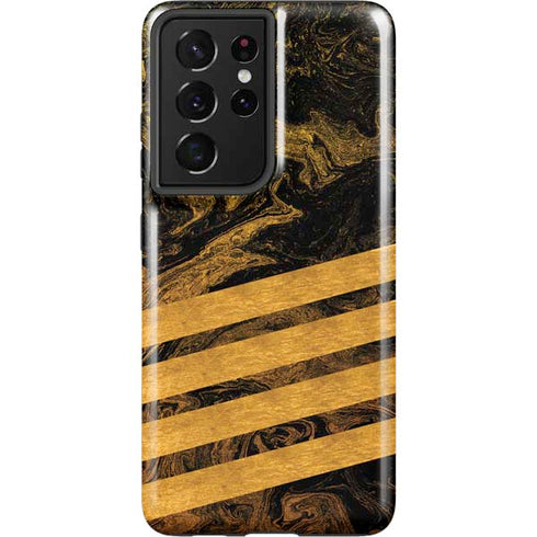 Striped Marble Galaxy S21 Ultra 5G Pro Case