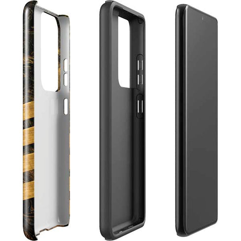 Striped Marble Galaxy S21 Ultra 5G Pro Case
