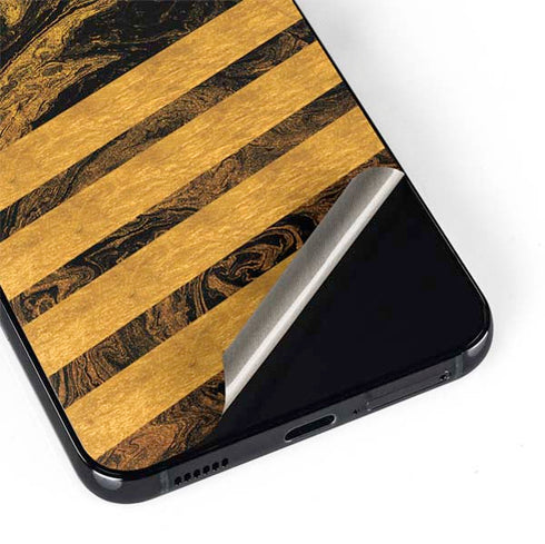 Striped Marble Galaxy S22 Skin