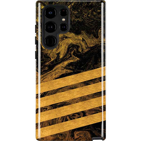 Striped Marble Galaxy S22 Ultra Pro Case