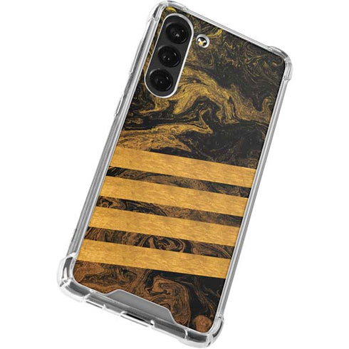 Striped Marble Galaxy S23 Plus Clear Case