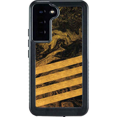 Striped Marble Galaxy S23 Plus Waterproof Case