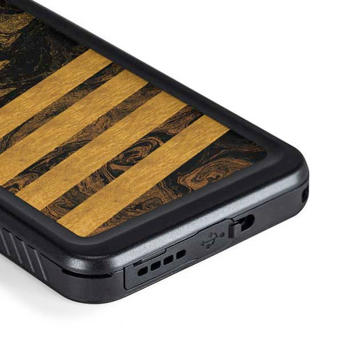 Striped Marble Galaxy S23 Waterproof Case