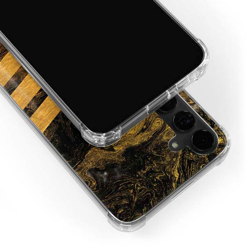 Striped Marble Galaxy S24 Plus Clear Case