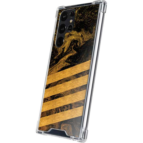 Striped Marble Galaxy S24 Ultra Clear Case