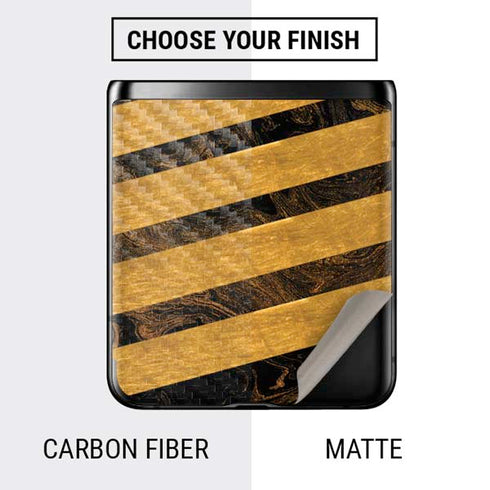 Striped Marble Galaxy Z Flip Skin