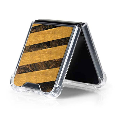 Striped Marble Galaxy Z Flip5 5G Clear Case