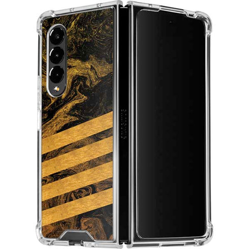 Striped Marble Galaxy Z Fold4 5G Clear Case