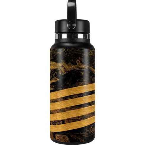 Striped Marble Hydro Flask 32oz Wide Mouth Skin