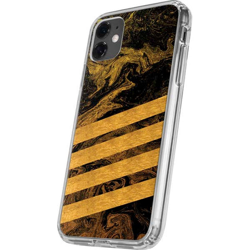 Striped Marble iPhone 11 Clear Case