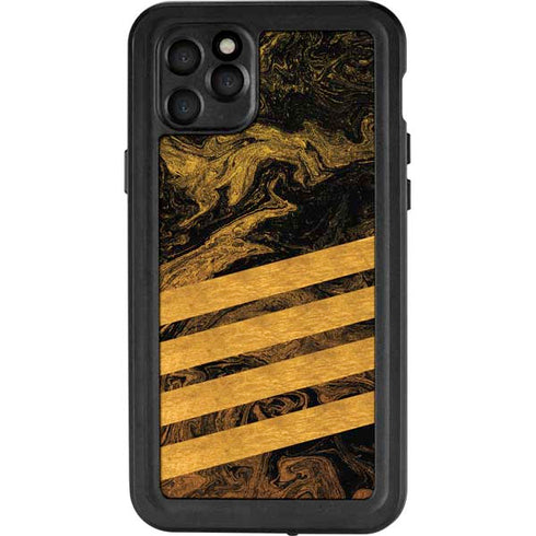 Striped Marble iPhone 11 Pro Max Waterproof Case