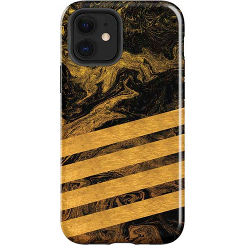 Striped Marble iPhone 12 Impact Case