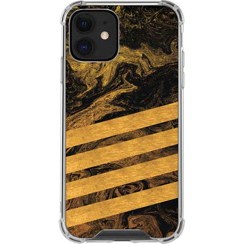 Striped Marble iPhone 12 Mini Clear Case