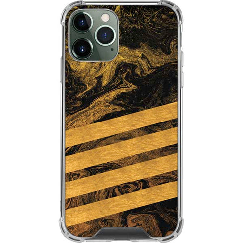 Striped Marble iPhone 12 Pro Clear Case