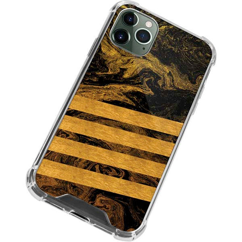 Striped Marble iPhone 12 Pro Clear Case