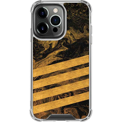 Striped Marble iPhone 13 Pro Clear Case